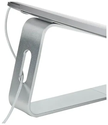 StarTech.com Laptopstativ för skrivbord 5kg/11lb Aluminium Silver Ergonomisk (LAPTOP-STAND-SILVER) - bärbar datorstativ